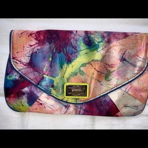 Multicolored Paint-splatter Clutch Bag by ALDO